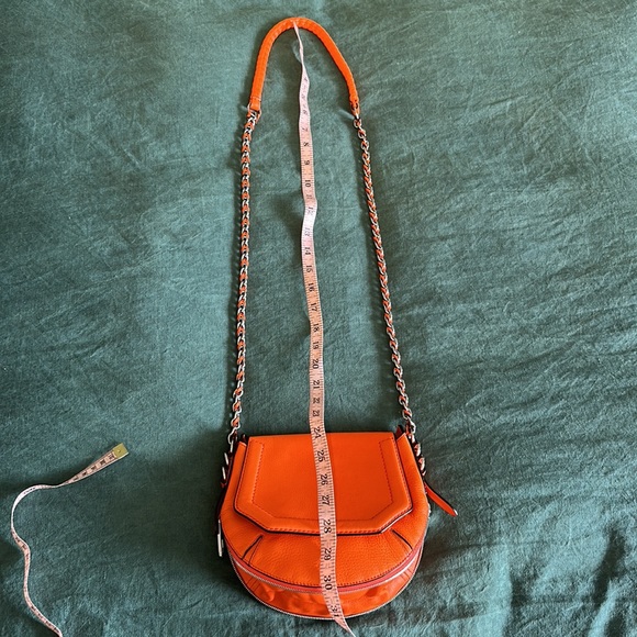 RAG & BONE BRADBURY MINI FLAP CROSSBODY ORANGE BAG - Picture 5 of 10
